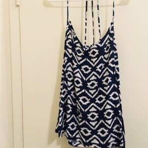 No boundaries blue aztec racerback Sz 3x